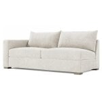Helena Fabric Left Arm Loveseat Without Pillows Wood Foot - Image 5
