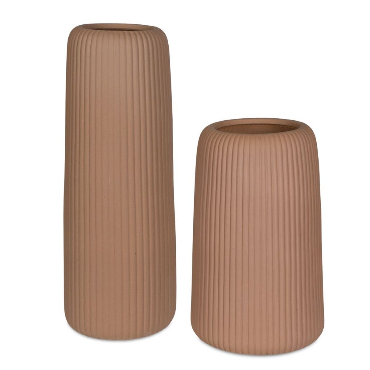 adcd828f226b9a049cd51bfcf298b827 Ridge Indoor-outdoor Vases, S/2 - Image 1