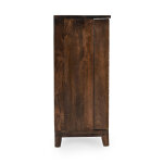 Vivienne Solid Wood Bar Cabinet - Bark Brown - Image 4