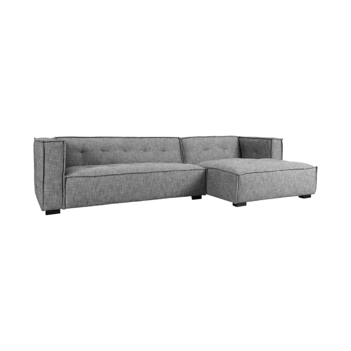 ae24631e58e048d410c5f102a7dd90c2 Element Upholstered Sectional W Raf Chaise - Gray - Image 1