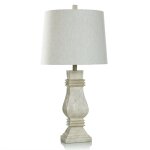 Madison Cream Table Lamp Traditional Polyresin Base With Brushed Cream Finish 150 Watt