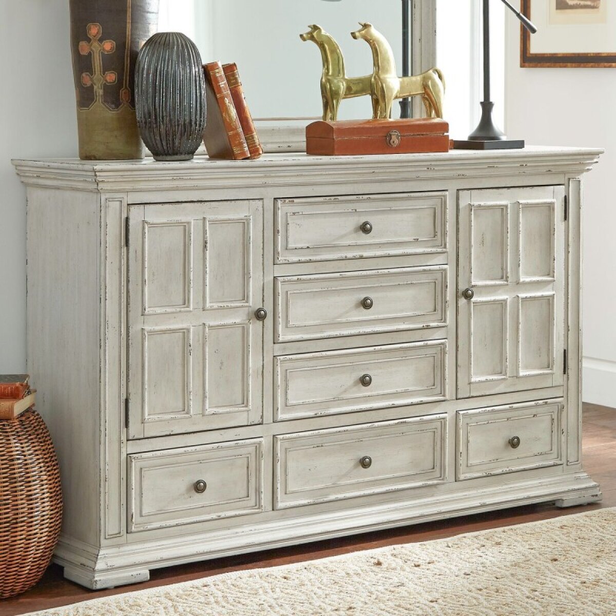 ae8fafb338fa66f5273c523df4adf160 Big Valley 2 Door 6 Drawer Dresser - Image 1