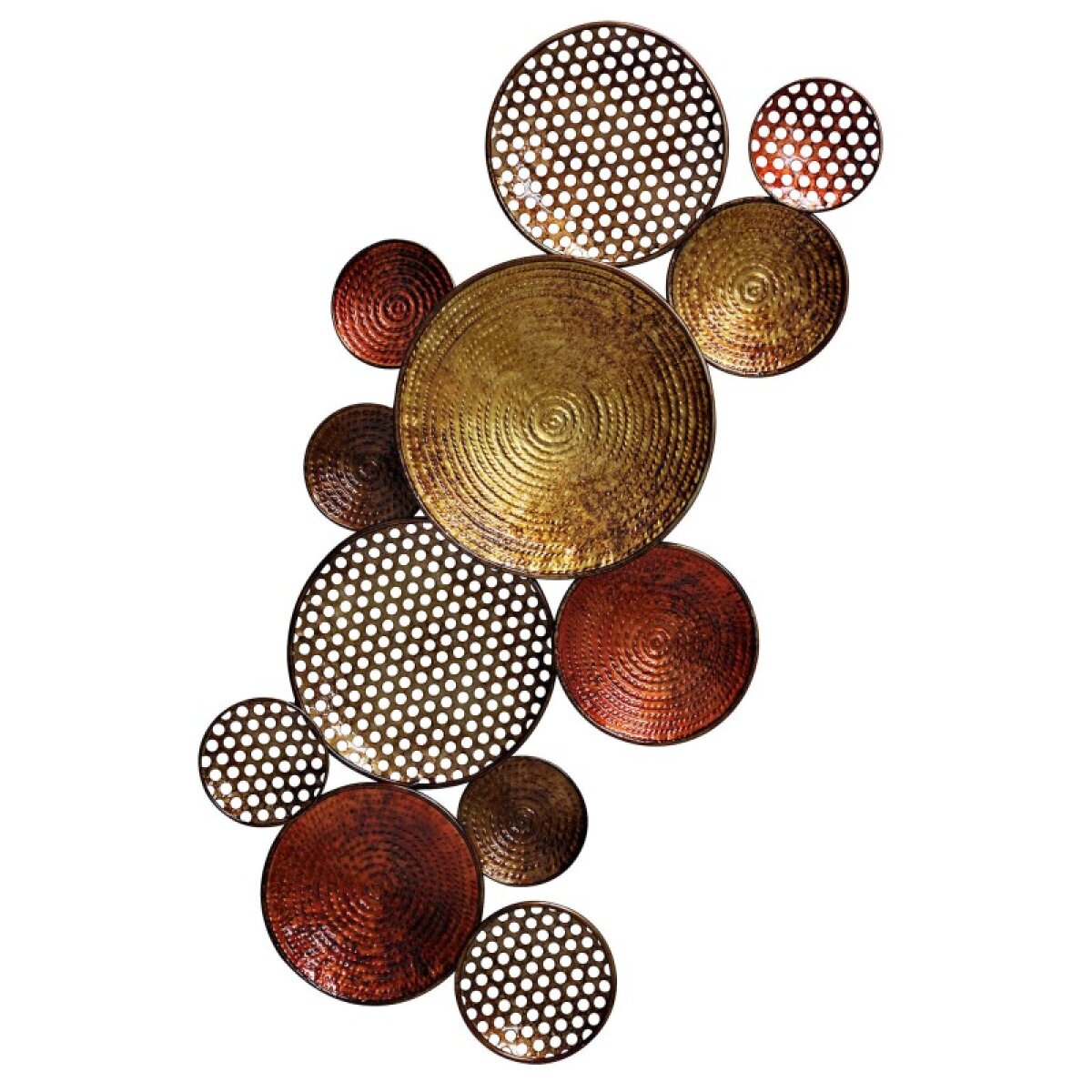 aef742e1fa270f3a6b1be46e0c99bb05 Multiple Size Circle Wall Art In Various Finishes Of Copper And Bronze - Image 1