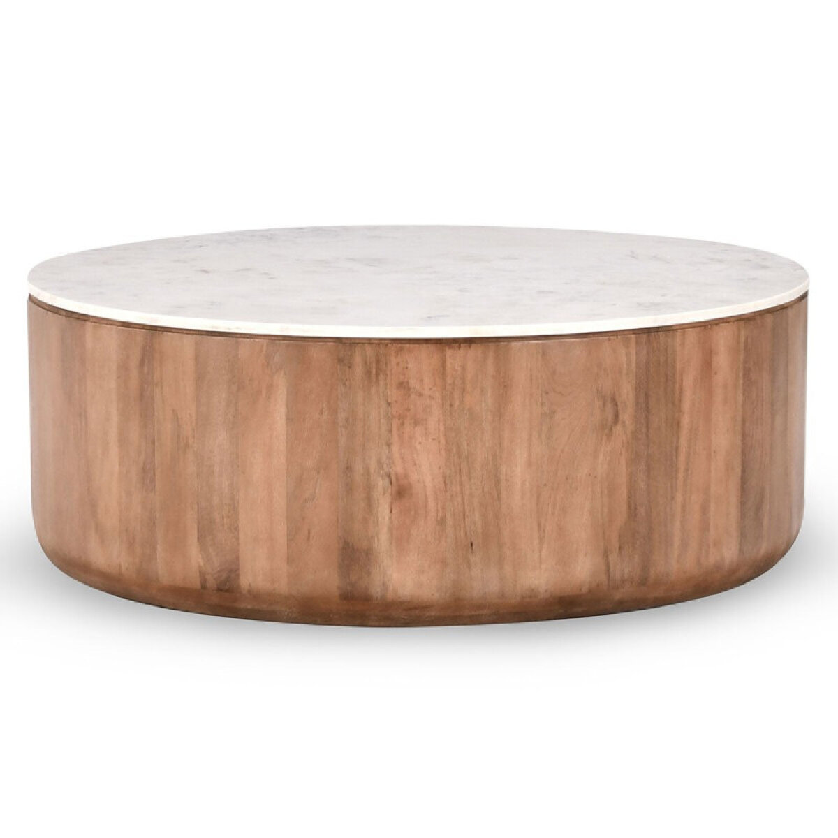 af01c4cc8fe4369ec33562b89e7ee3dd Josie Solid Wood Round Coffee - Hickory Brown - Image 1