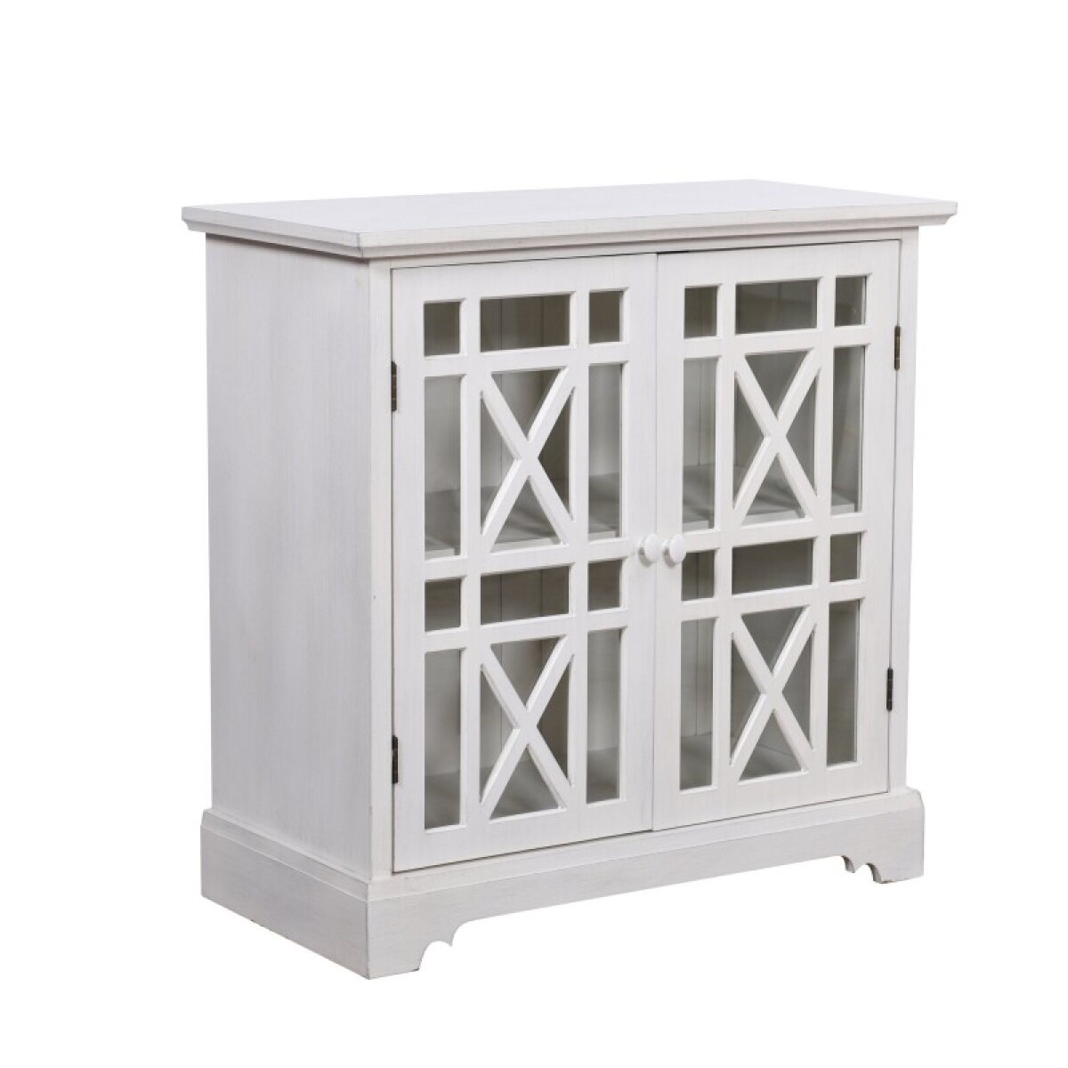 af5b4441ec3d5c3a2355f63bae630eb3 Cream Two Door Wooden Cabinet - Image 1