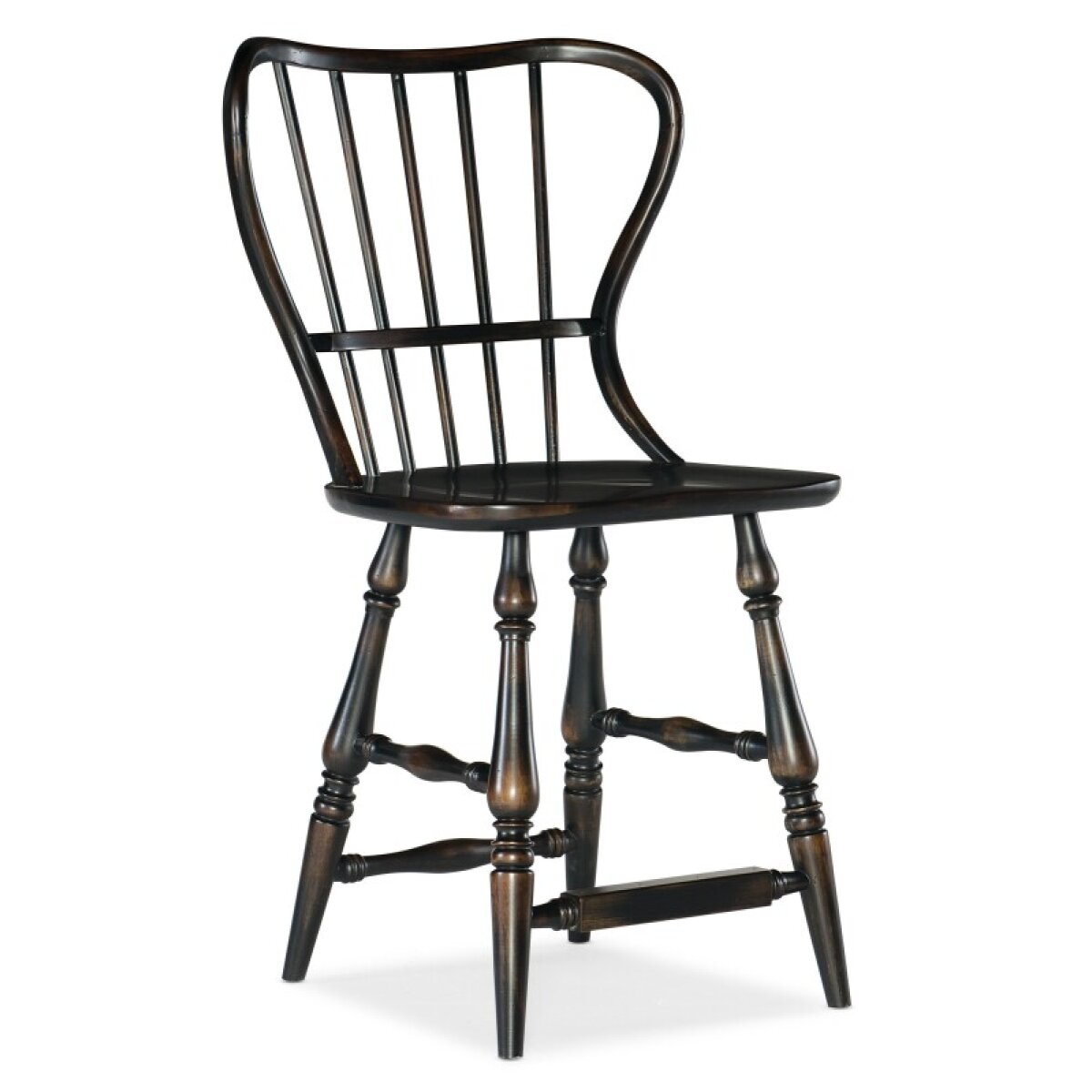 afab7a3ee822cacc255de96b9bef4029 Casual Dining Ciao Bella Spindle Back Counter Stool-Black - Image 1