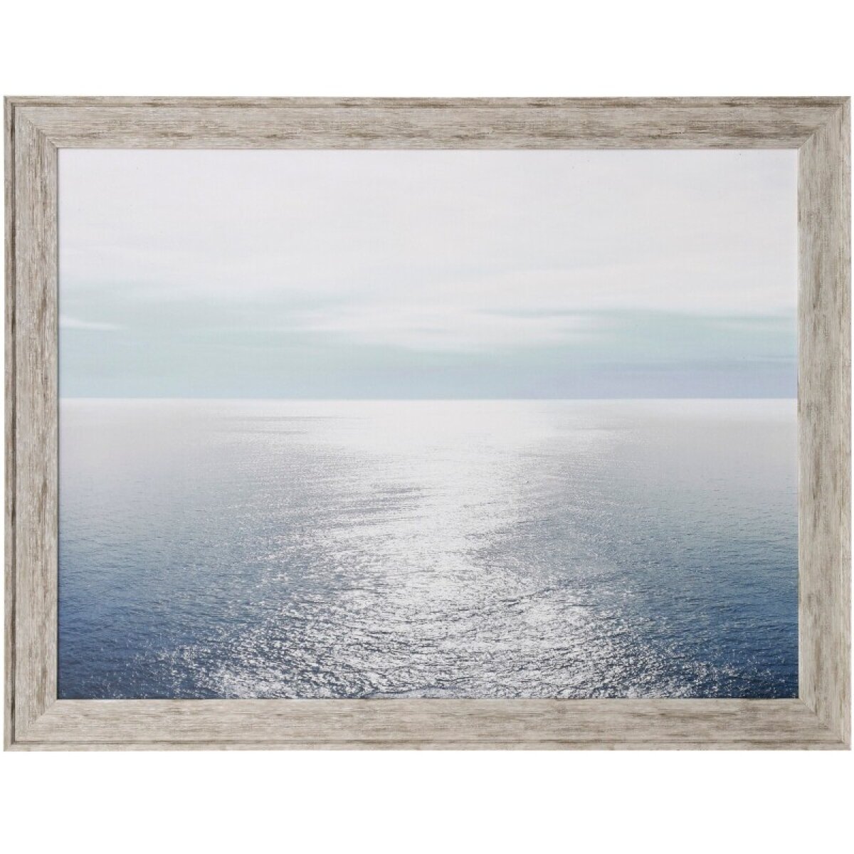 affb68a4a4ec5ca31fad6d51f68106c2 Ocean Light Blue Ii Textured Framed Print - Image 1