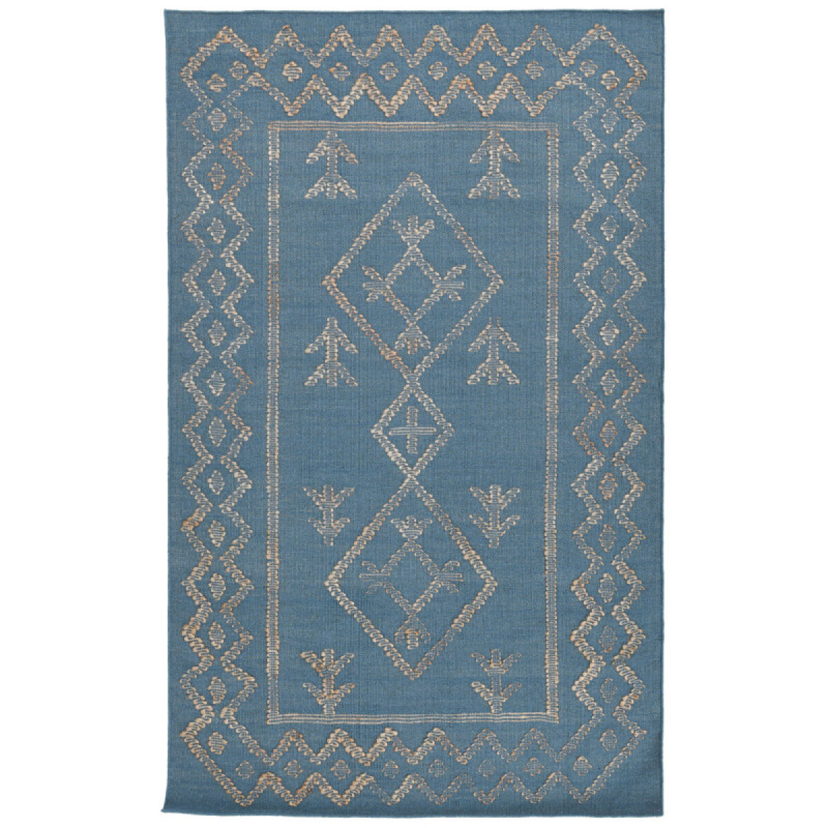 b00ad2374abe31be12eb63b8d4ad1265 Lagos Rug - Blue/natural - Image 1