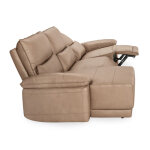 Branford Leather Power Recliner Sectional W/laf Chaise - Camel - Image 6