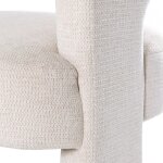 Dann Foley Lifestyle Fabric Barrel Back Lounge Chair - Image 4