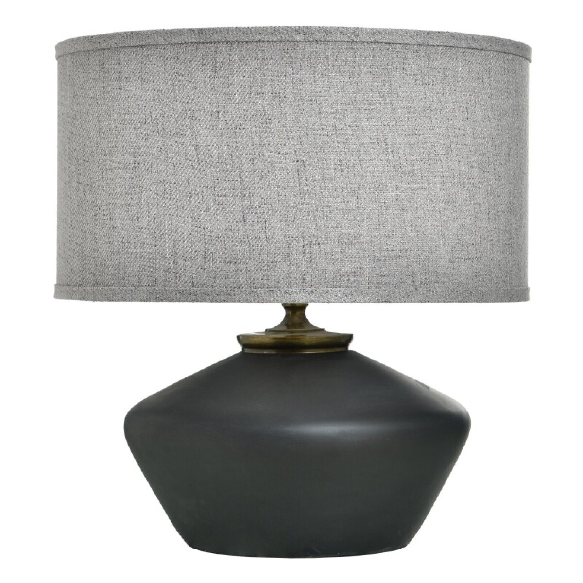 b1d34f431600cafeb93c41936ee3a72d Gwendolyn Tamara Day For Stylecraft Matte Black Cement Table Lamp - Image 1