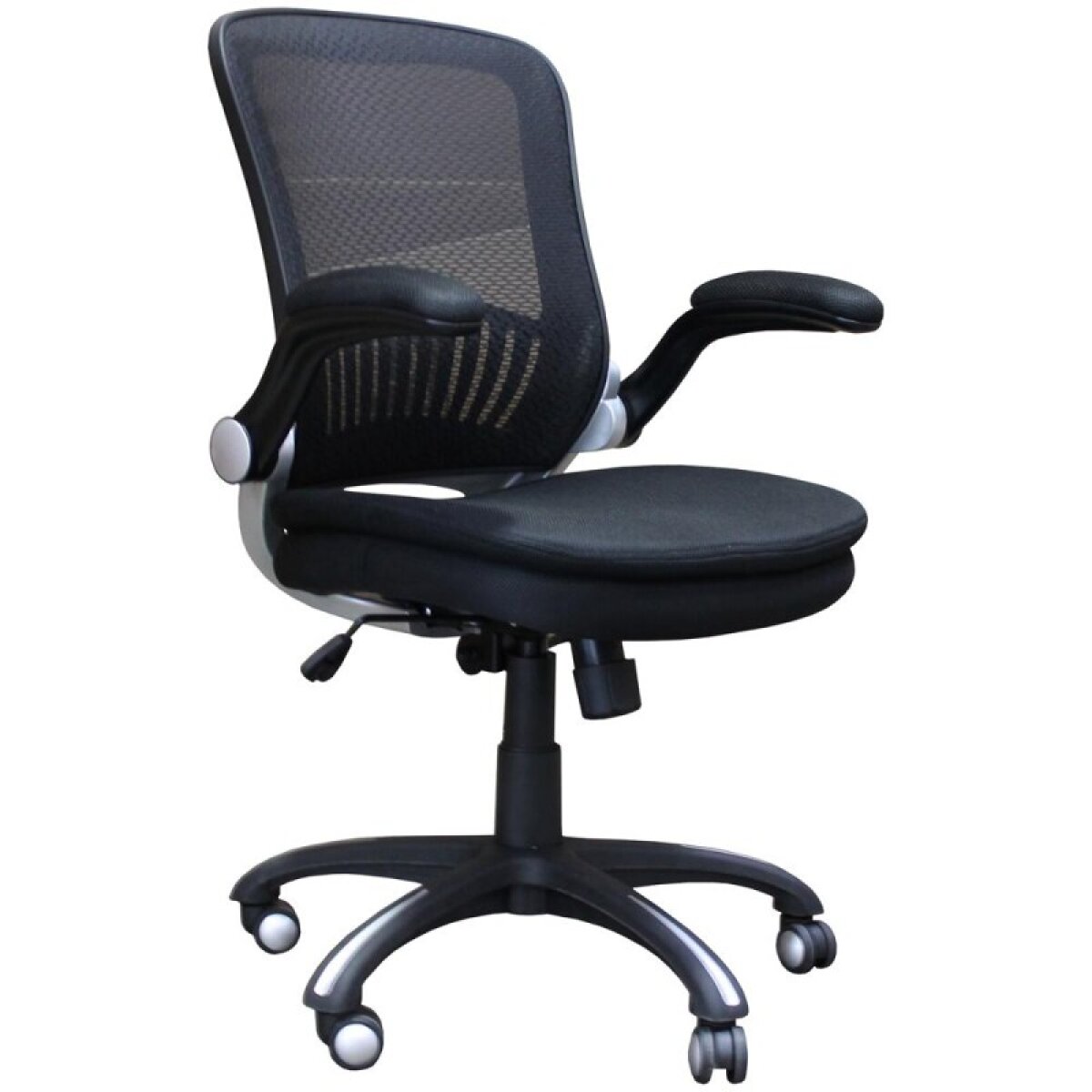 b1f042ff32b056073d4f0a8b5bf69ed4 Dc#301-blk - Black Fabric Desk Chair - Image 1