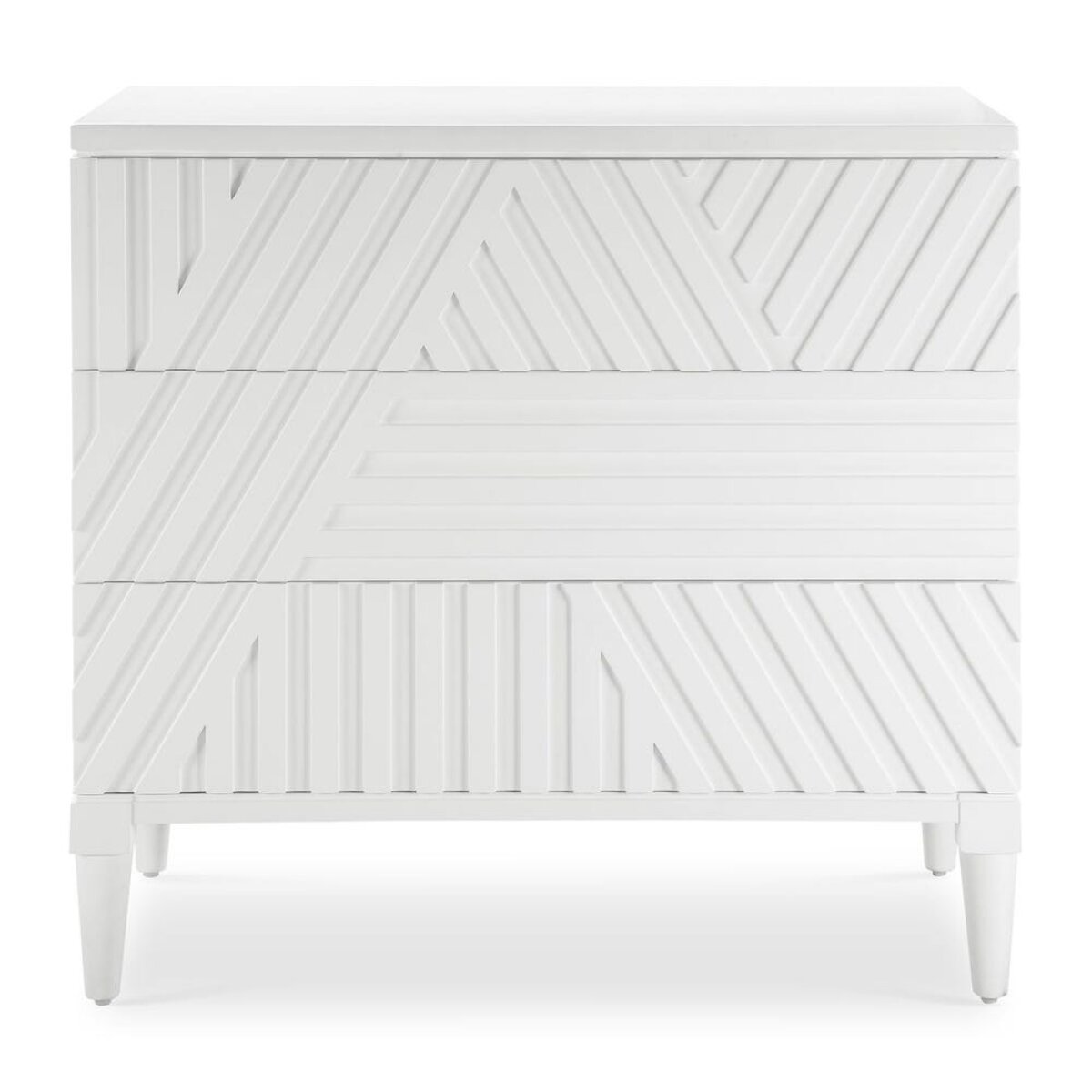 b1fb771ae5615cdcaadb4a9a4dfe9d4f Colby 3 Drawer Chest, White - Image 1