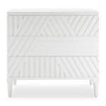 Colby 3 Drawer Chest, White