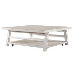 Modern Farmhouse Oversized Square Cocktail Table - Image 3