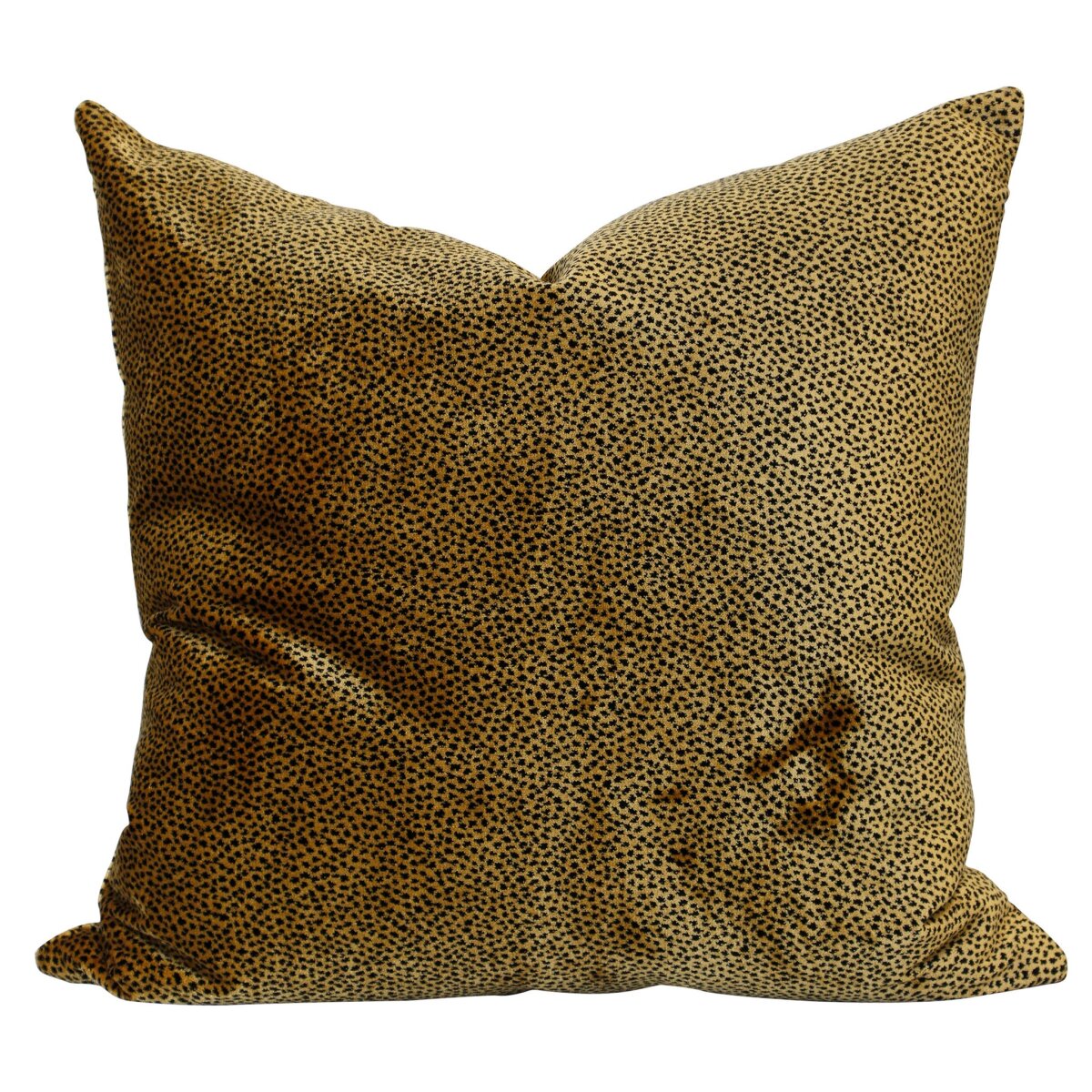 b256b78d013a00fd21c8880577bc3513 Almas Pillow | Cheetah Print Velvet | Down Feather Insert - Image 1