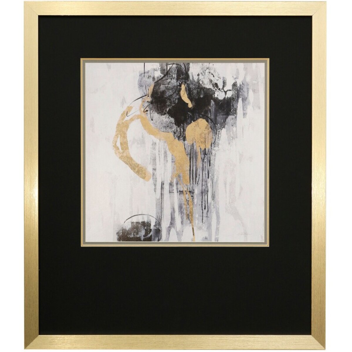 b2662dca98ad8a78e8c97e7f0f7a03f9 Golden Rain I Framed Print Under Glass - Image 1