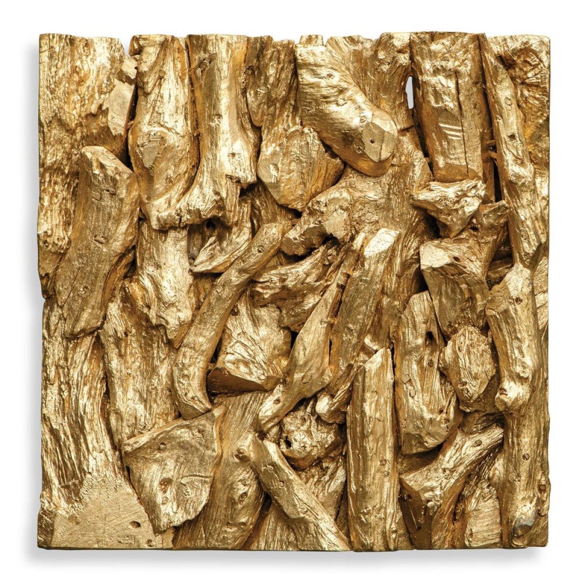 b27c8653e3d14f77cb4ab1977b9ec793 Rio Wood Wall Decor, Gold - Image 1