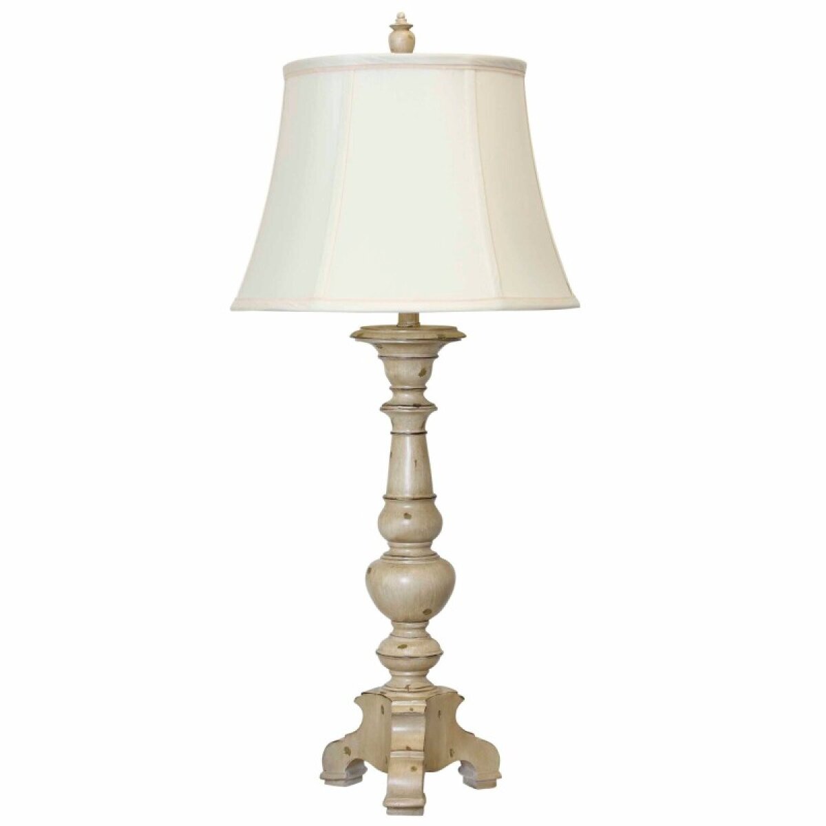 b302b10ffb27478fb91616e51e391097 Jane Seymour -yorktown White Finish Table Lamp - Image 1