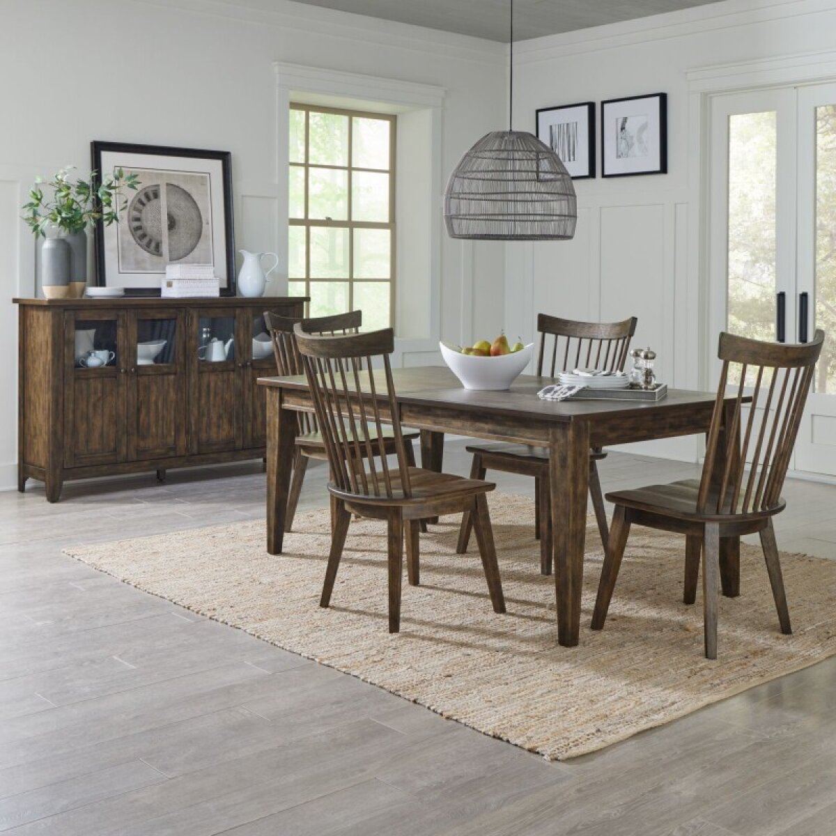 b32b8e2bff1370bb53cf379f28fed885 Midland Falls 5 Piece Rectangular Table Set - Image 1