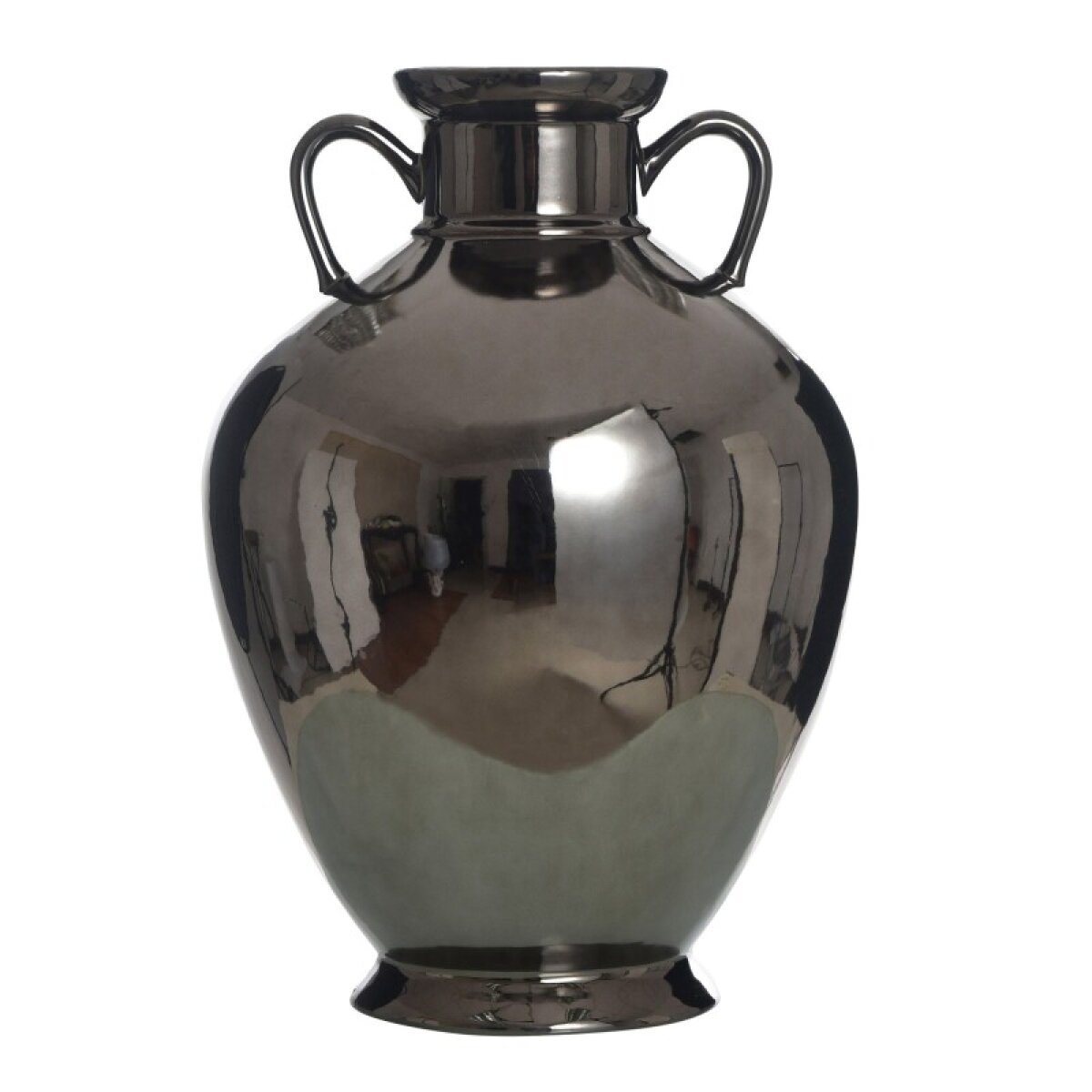 b39c23bef427db3a8efbcce9a45995e3 Metallic Black Dann Foley Lifestyle Ceramic Vase - Image 1