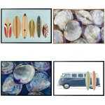 Set Of 12 Assorted Framed Canvases With Display Carton Included - Image 3