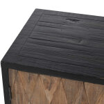 Anton Solid Wood 4dr Cabinet - Black-natural - Image 7