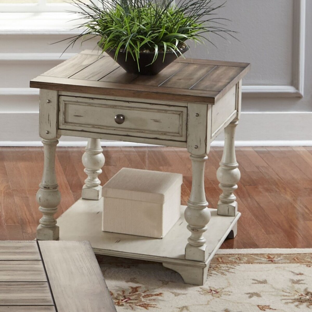 b44d9a8be9c3ce651af36321fd0199b1 Morgan Creek End Table - Image 1