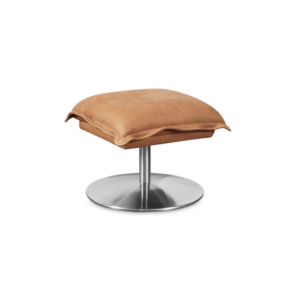 b451429783f7b5c16eb1070b5677dea6 Dunn Leather Ottoman - Image 1