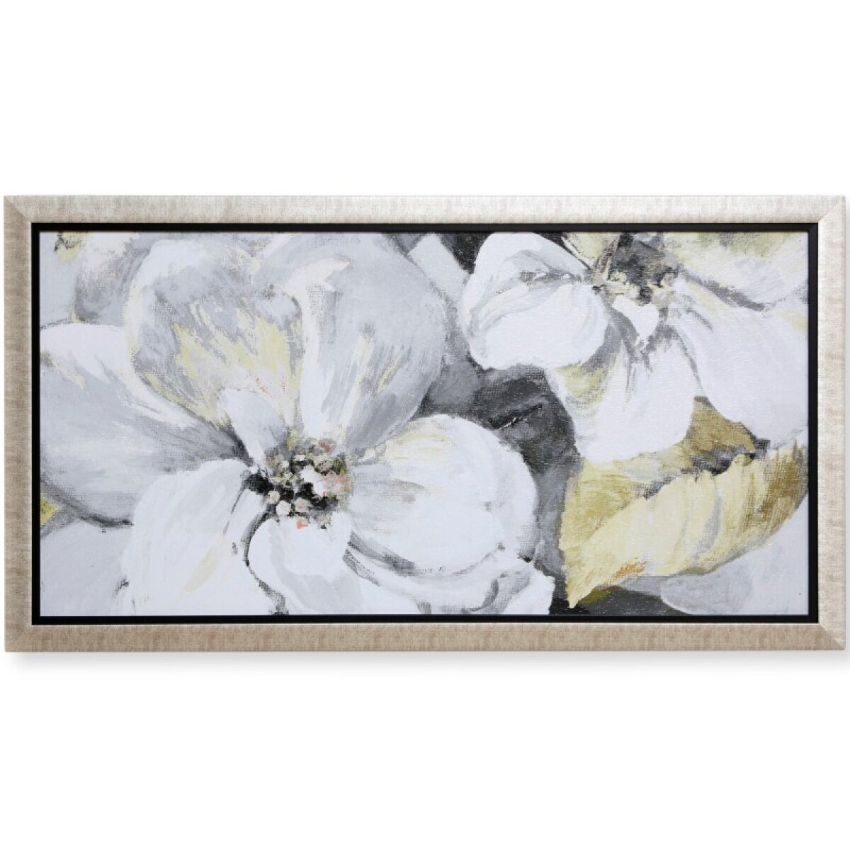 b453b910301983bc4270ab7028d175c5 Neutral Endless Blossom Panel Textured Framed Print - Image 1