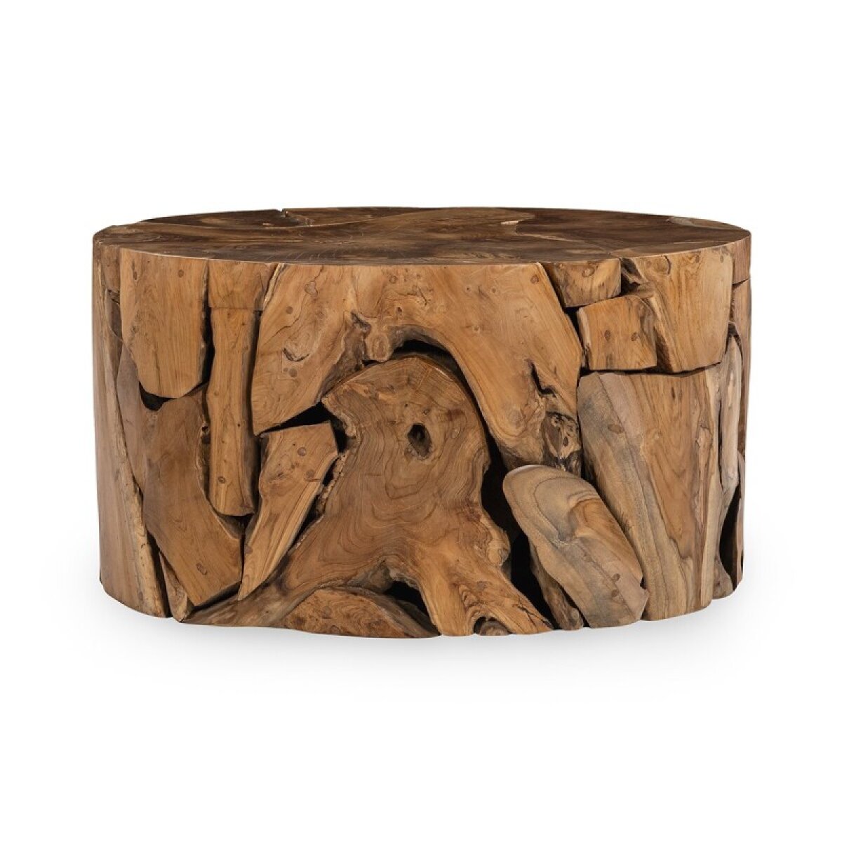 b4ab04e0a5dd49439eb22817ef8bc3a8 Rhea Solid Wood Round Coffee Table - Natural - Image 1