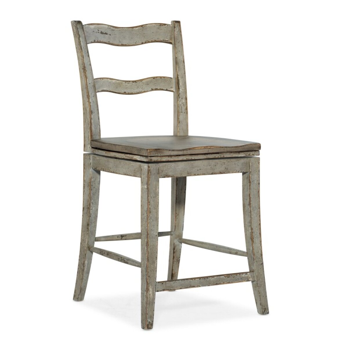 b5353a0b821f23d1d5f27b67e807cf98 Alfresco La Riva Ladder Back Swivel Counter Stool - Image 1