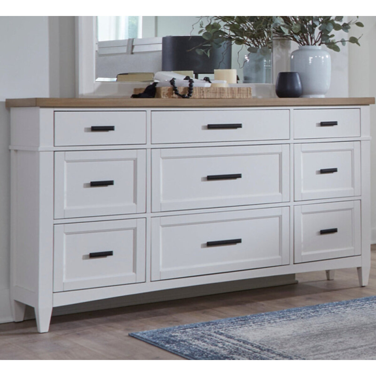 b63484441e03f395574f2954ac666c55 Americana Modern Bedroom 9 Drawer Dresser - Image 1