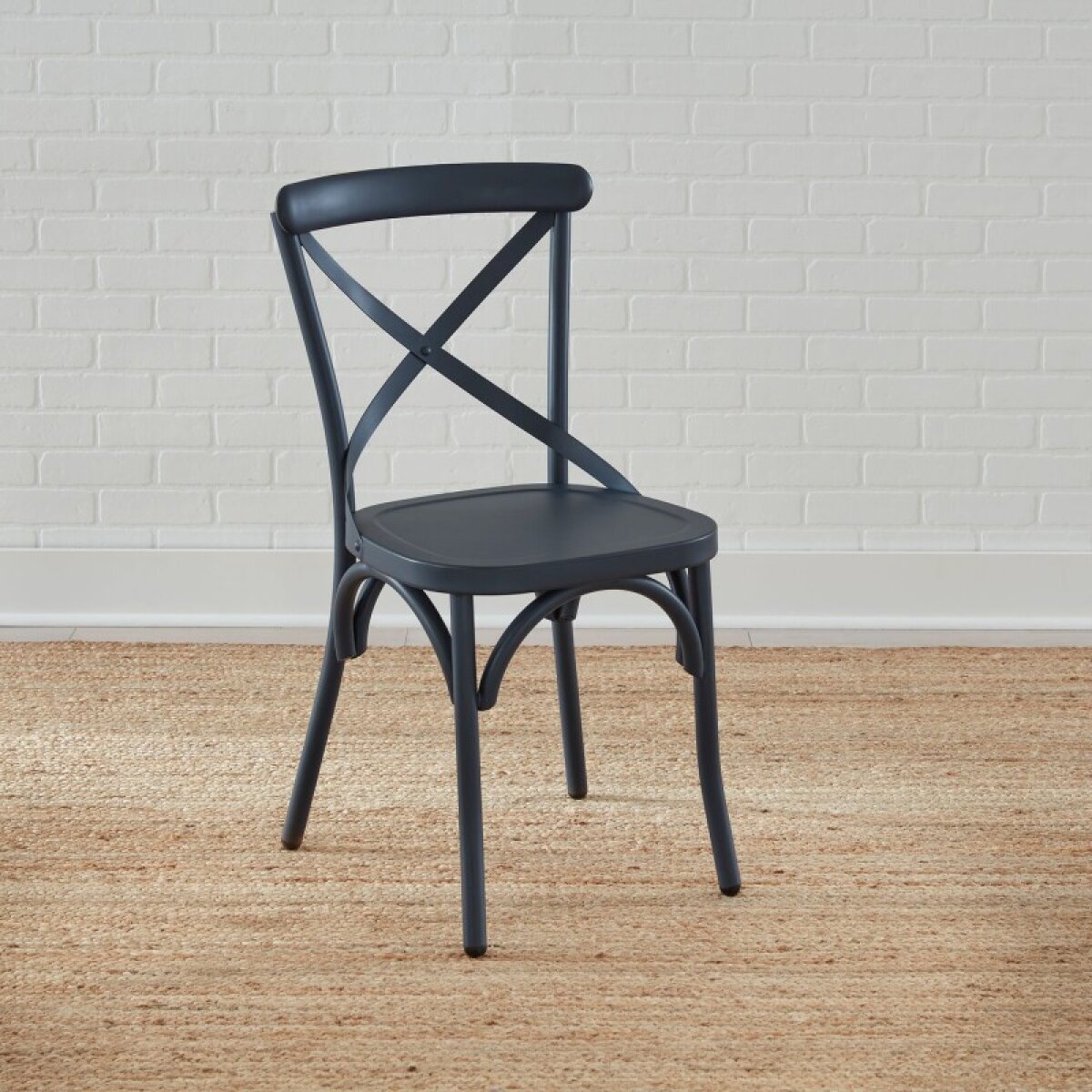 b6882124152b1f4af9f1f941082bc7bb X Back Side Chair- Navy - Image 1