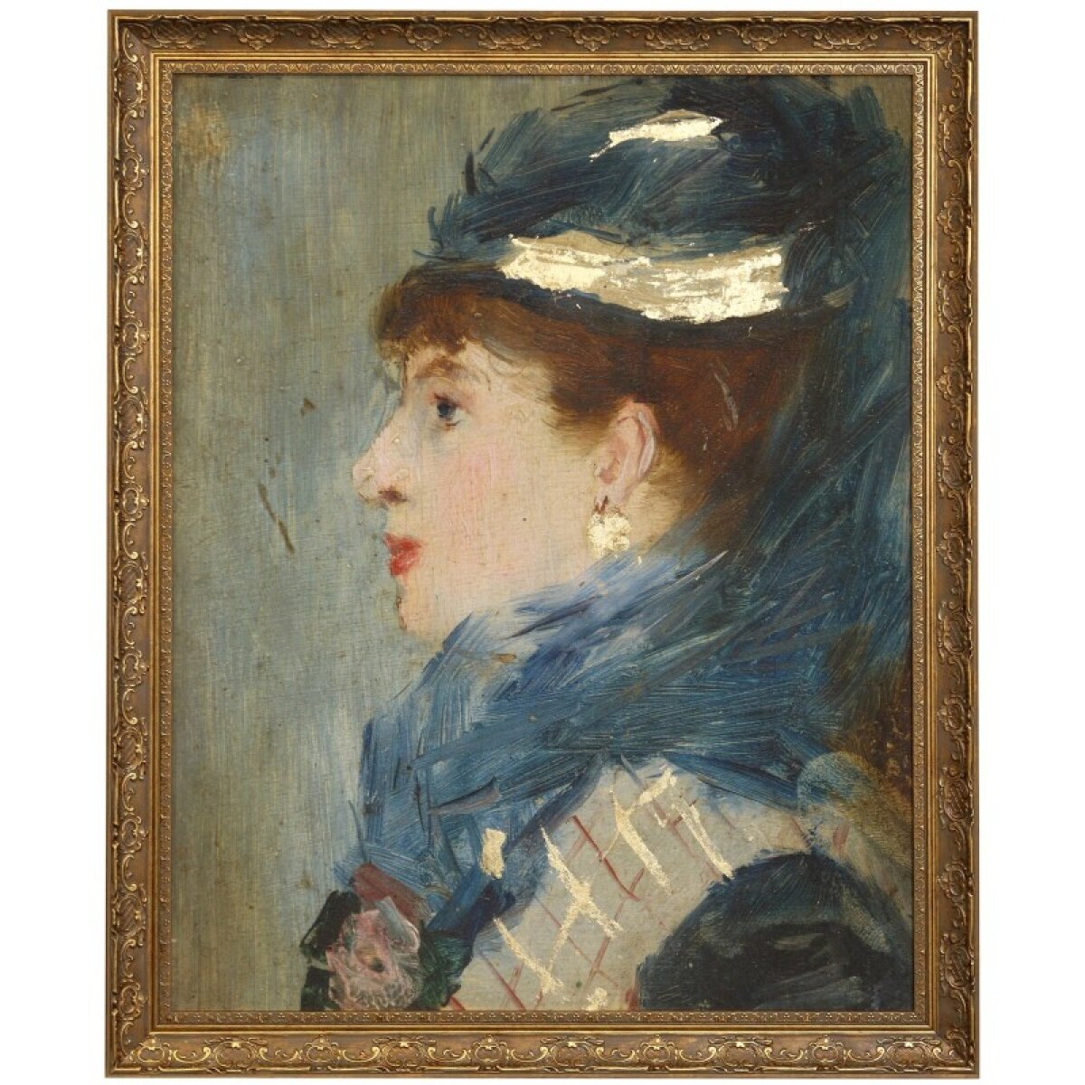 b68b21bc58f1c9176f78eeed4017b256 Portrait Of A Lady Manufactured Framed Canvas - Image 1