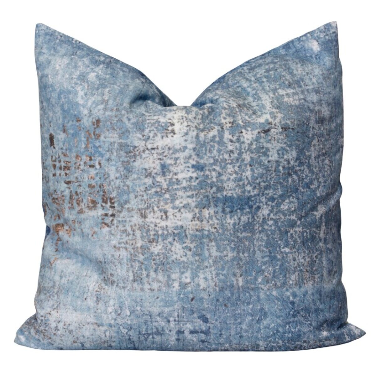 b7410f24220623ef564ef57974476302 Norman Wyatt Home Distressed Blues Designer Down Filled Pillow - Image 1