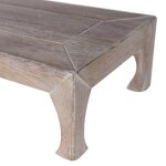 Dann Foley Lifestyle Set Of 4 Wooden Tabletop Nesting Tables Natural Antique Finish - Image 5