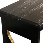 Ebonized Black & Gold Large Balluster Console - Image 4