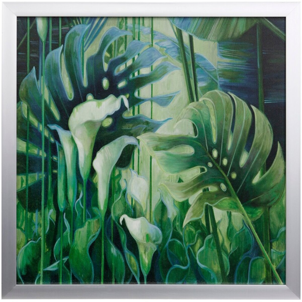 b8a043a5f8c87ea2dc898cff4d0c9cfc Tropical Garden Textured Framed Print - Image 1