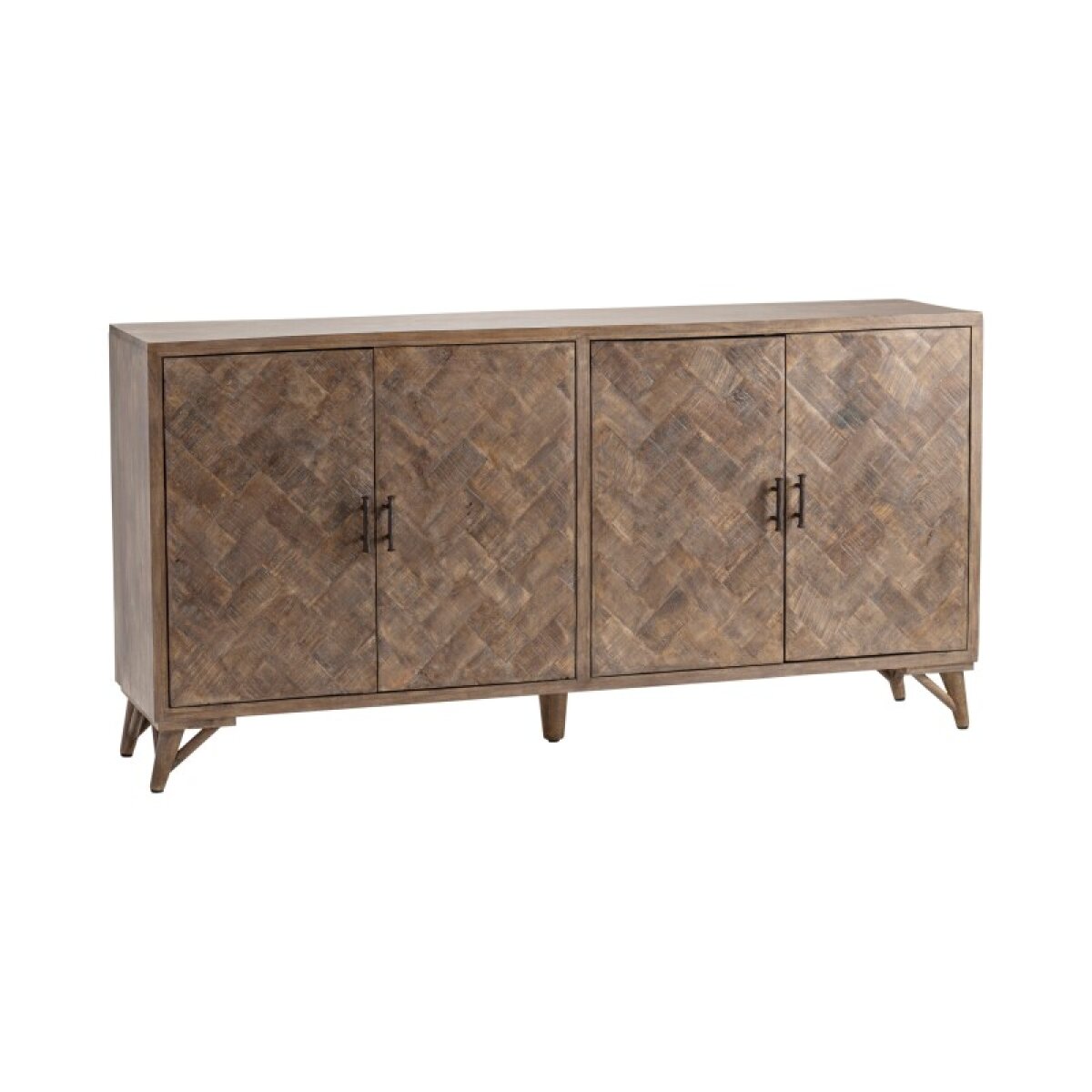 b8ef6a01f30eeff359caed2033d81c55 Rowley Herringbone Sideboard - Image 1