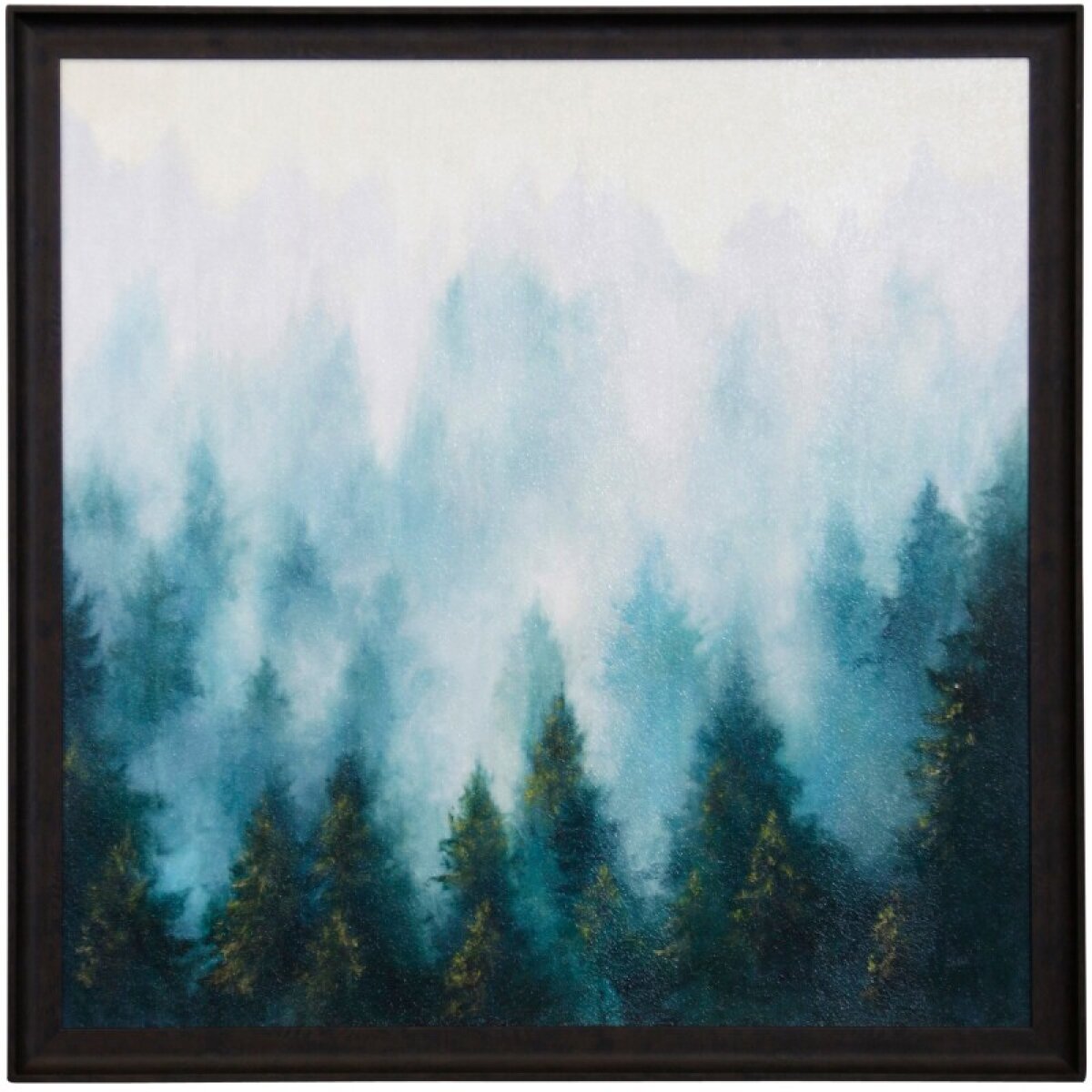 b9ab3ed77b9a3949fdbfc9992fefa223 Misty Forest Textured Framed Print - Image 1