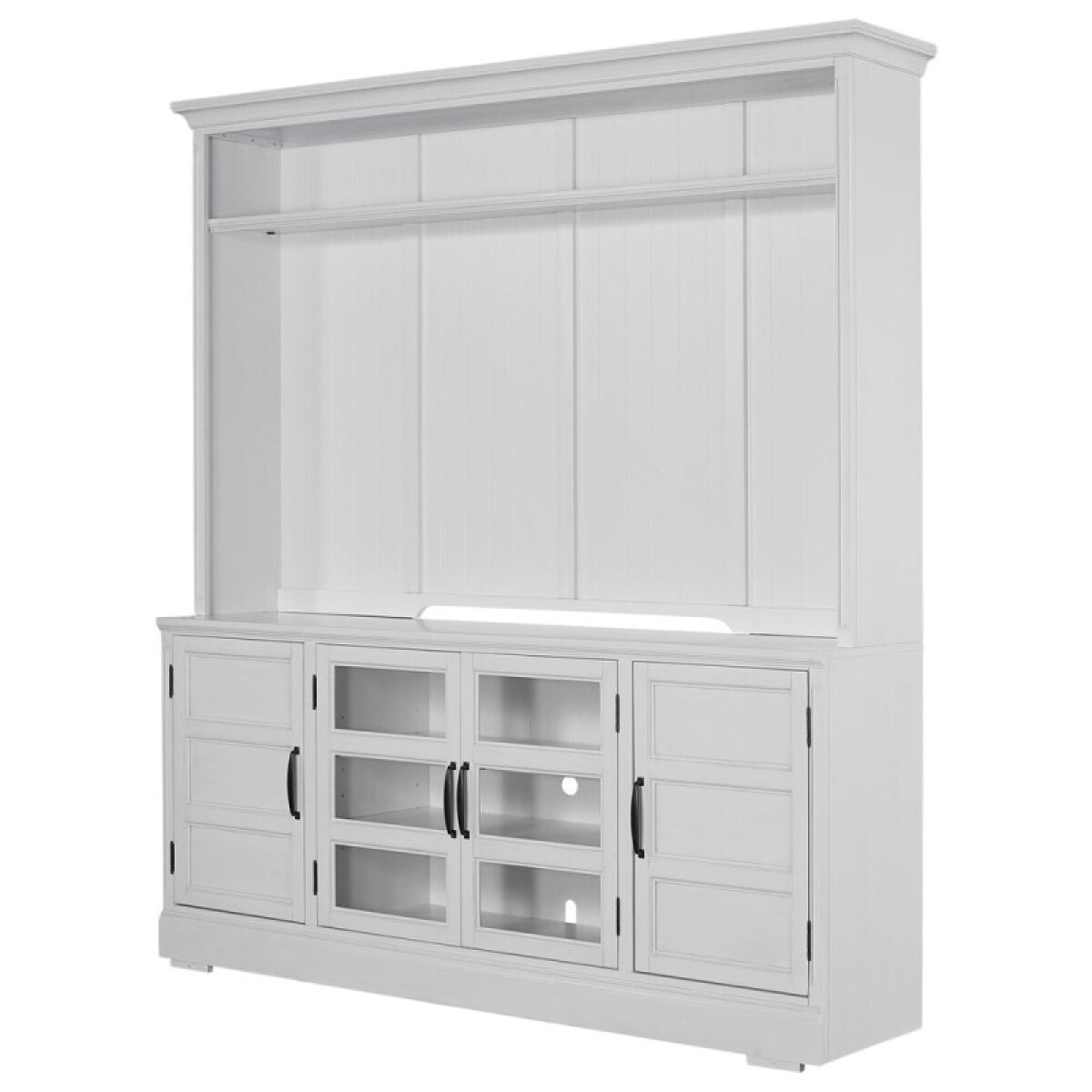 b9f163690b2126ce492ce670fd01571d Shoreham - Effortless White 76" Tv Console With Hutch - Image 1
