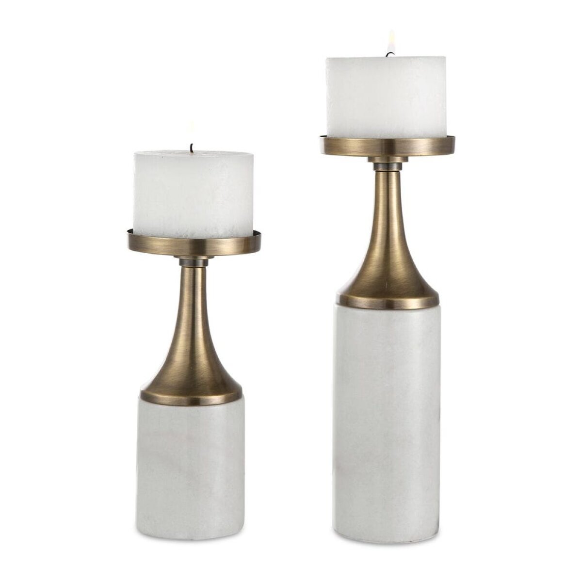 ba1d964b716a026eff7d76715cd9fbb5 Castiel Candleholders, S/2 - Image 1