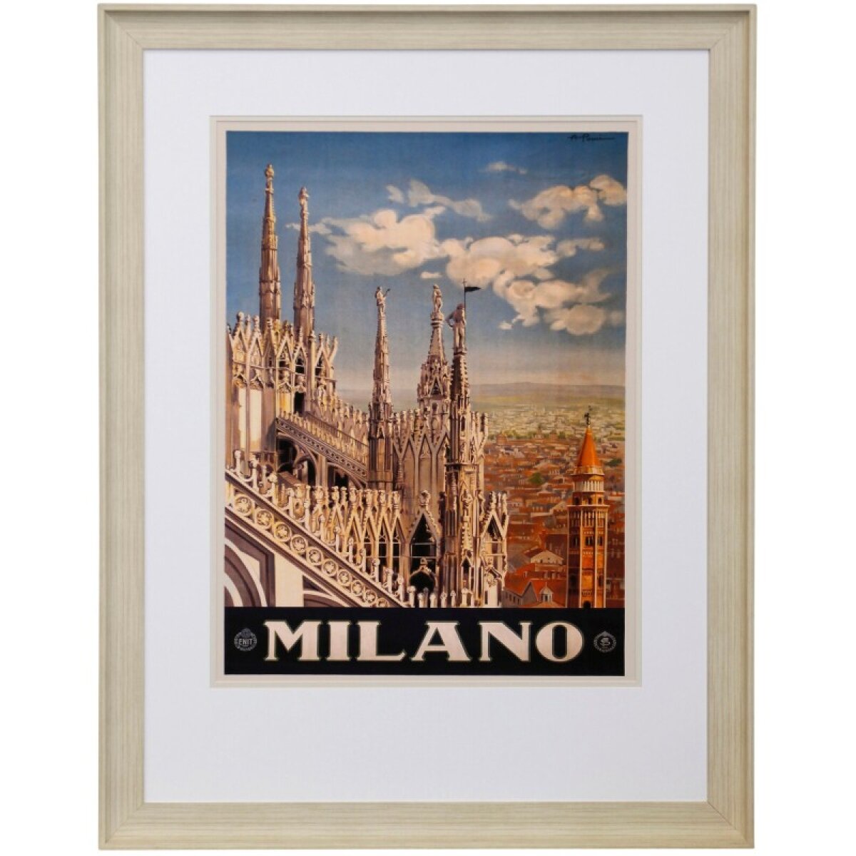 ba35bc2b0323029d1b6edbc6c7e0eb8a Milano Framed Print Under Glass - Image 1