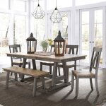 Lindsey Farm 6 Piece Trestle Table Set