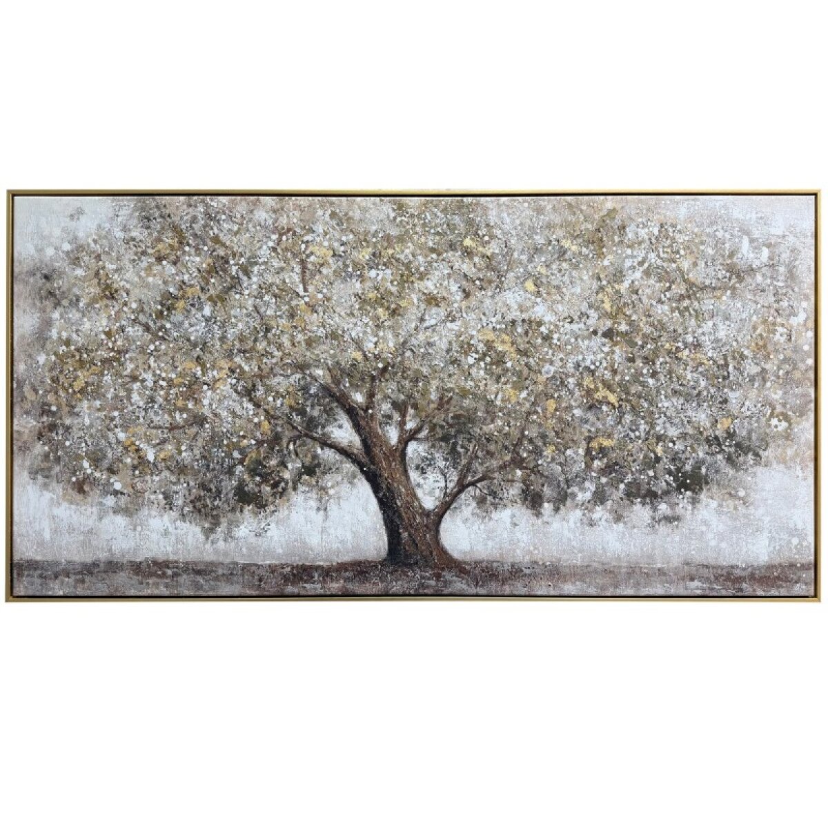 ba60f0a5a43ad0fbf924a4f41fa21e1d Century Old Seedling Hand Ebellished Framed Canvas - Image 1