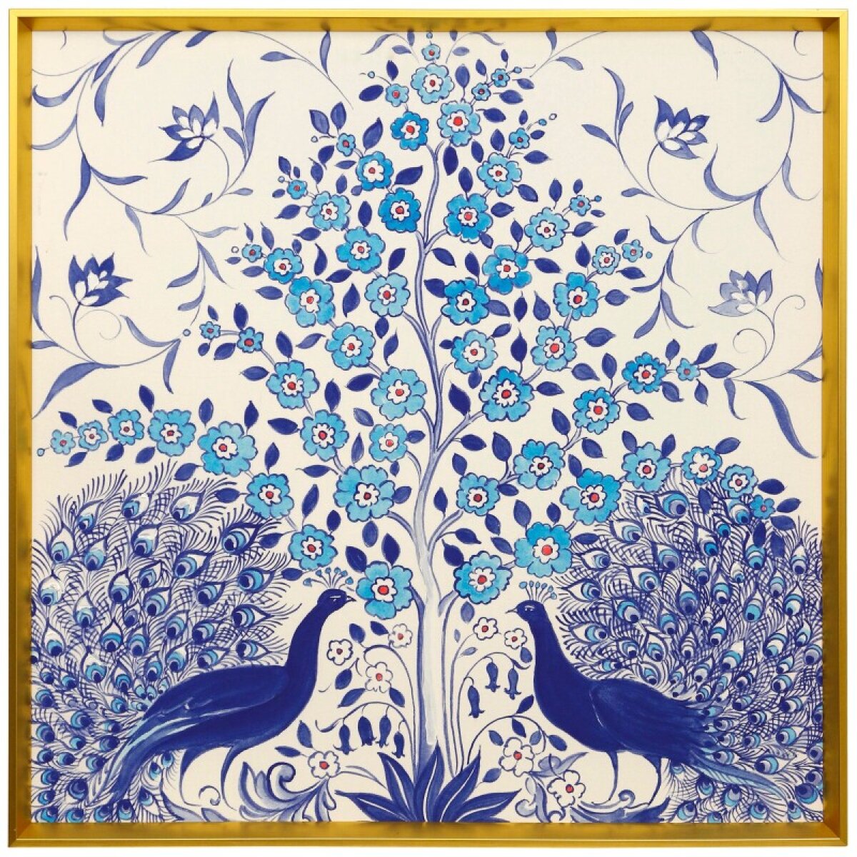 bb21cf1f8b77368f9270e13c2cc742ad Peacock Garden Viii Manufactured Canvas - Image 1