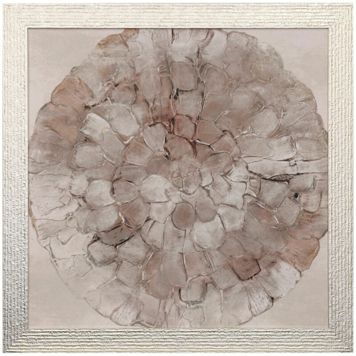 bb25ffbdb332c3587e31f3488b8e77ce Antique Rose Plate Textured Framed Print - Image 1
