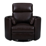 Radius - Hickory Brown Manual Swivel Glider Recliner - Image 4