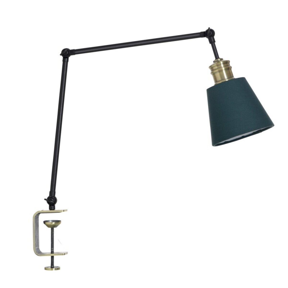 bb72a4e7a37259bbd83d71bdc8271f63 Biblioteque Metal Table Mount Task Lamp Dann Foley Lifestyle 27in 15 Watts With 2w Led - Image 1